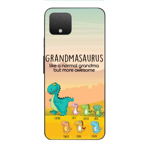 Personalized Grandmasaurus And Kids Phone Case AUG-MD05