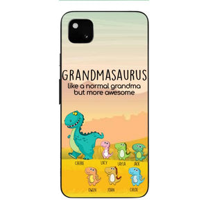 Personalized Grandmasaurus And Kids Phone Case AUG-MD05