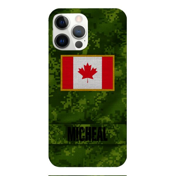 Personalized Canadian Soldier Phone Case OCT-HQ07