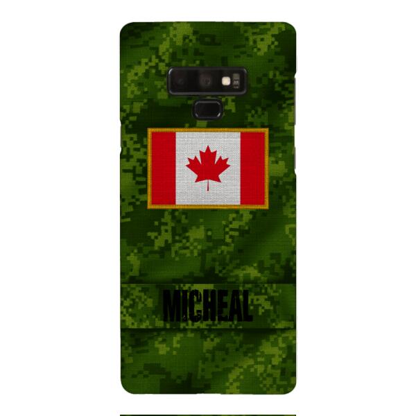 Personalized Canadian Soldier Phone Case OCT-HQ07