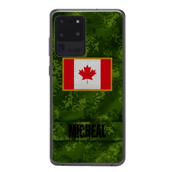 Personalized Canadian Soldier Phone Case OCT-HQ07