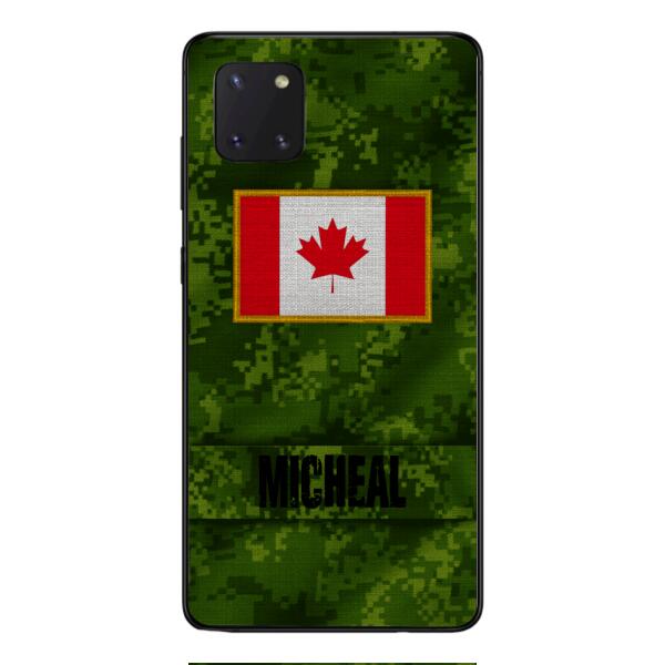 Personalized Canadian Soldier Phone Case OCT-HQ07