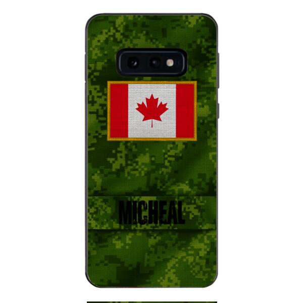 Personalized Canadian Soldier Phone Case OCT-HQ07