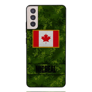 Personalized Canadian Soldier Phone Case OCT-HQ07