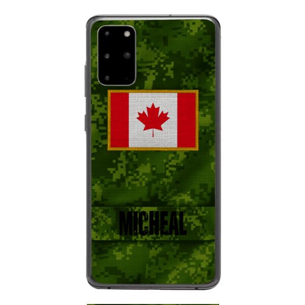 Personalized Canadian Soldier Phone Case OCT-HQ07