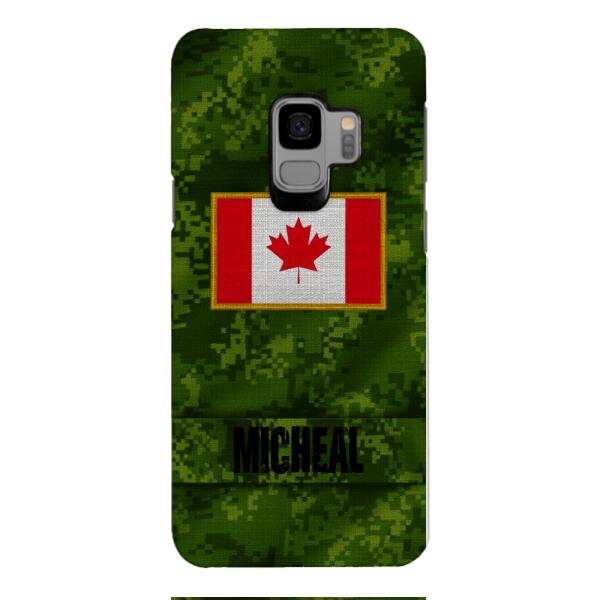 Personalized Canadian Soldier Phone Case OCT-HQ07