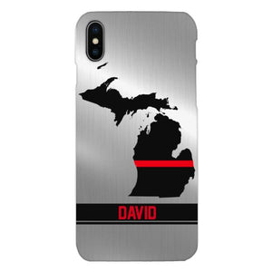 Personalized Michigan Firefighter Phone Case OCT-MQ10