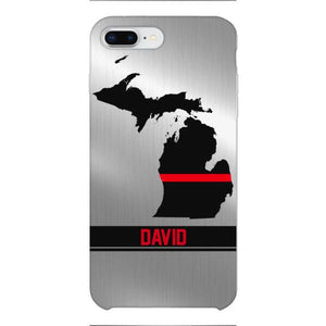 Personalized Michigan Firefighter Phone Case OCT-MQ10