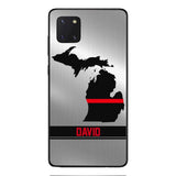 Personalized Michigan Firefighter Phone Case OCT-MQ10