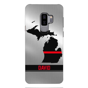 Personalized Michigan Firefighter Phone Case OCT-MQ10