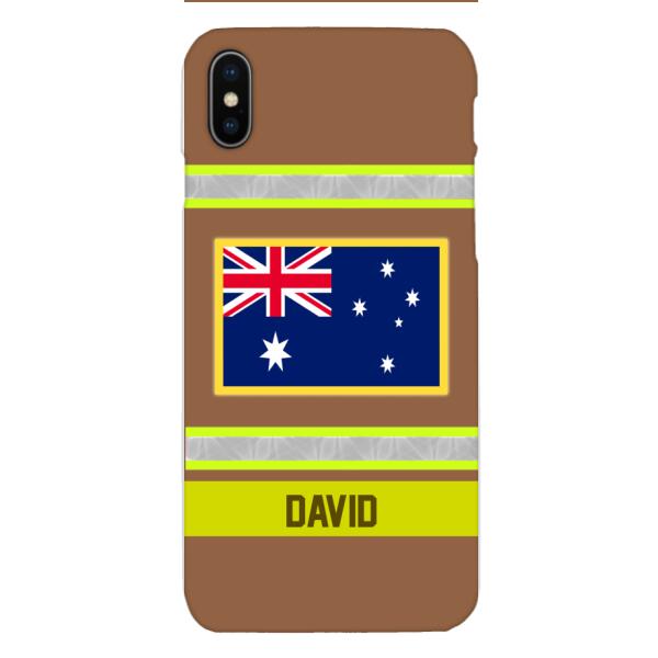 Personalized Australian Firefighter Phone Case OCT-QH10