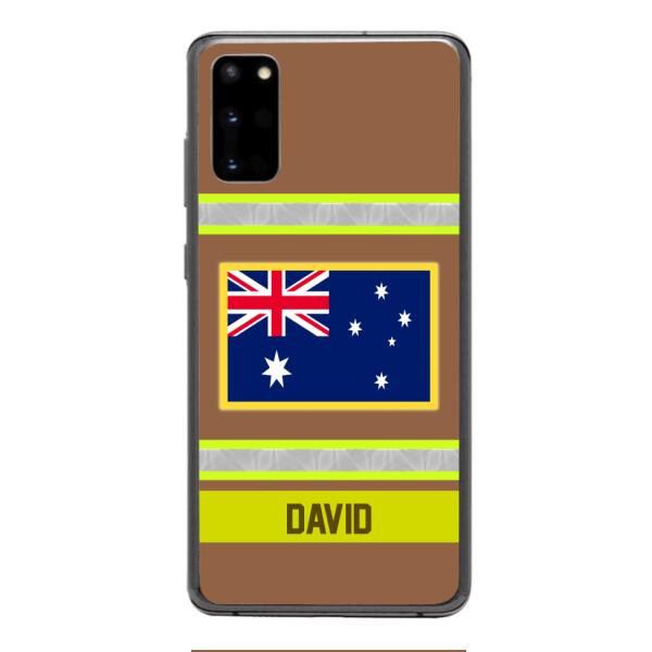 Personalized Australian Firefighter Phone Case OCT-QH10