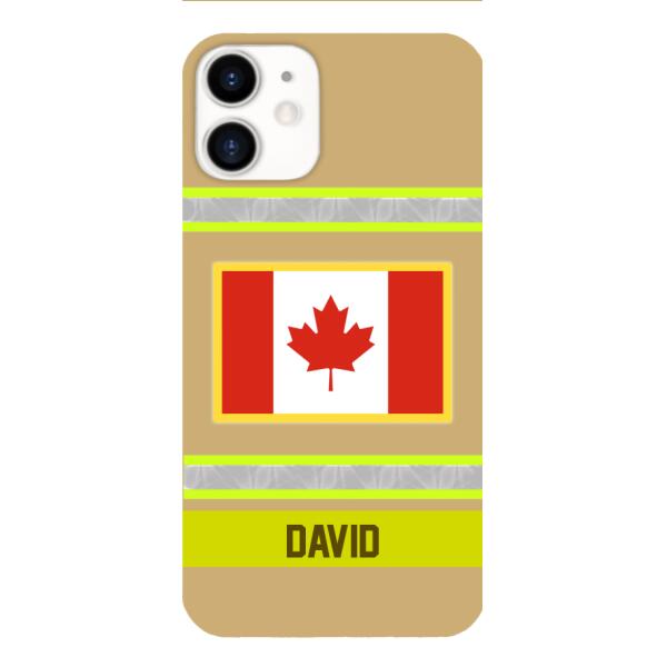 Personalized Canadian Firefighter Phone Case OCT-QH10