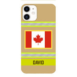 Personalized Canadian Firefighter Phone Case OCT-QH10