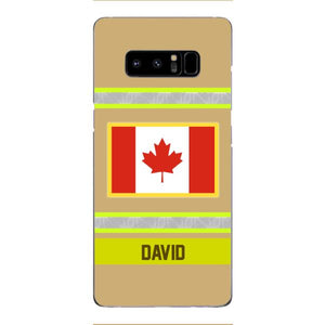 Personalized Canadian Firefighter Phone Case OCT-QH10