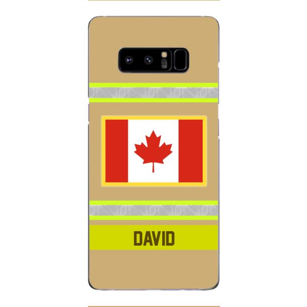 Personalized Canadian Firefighter Phone Case OCT-QH10