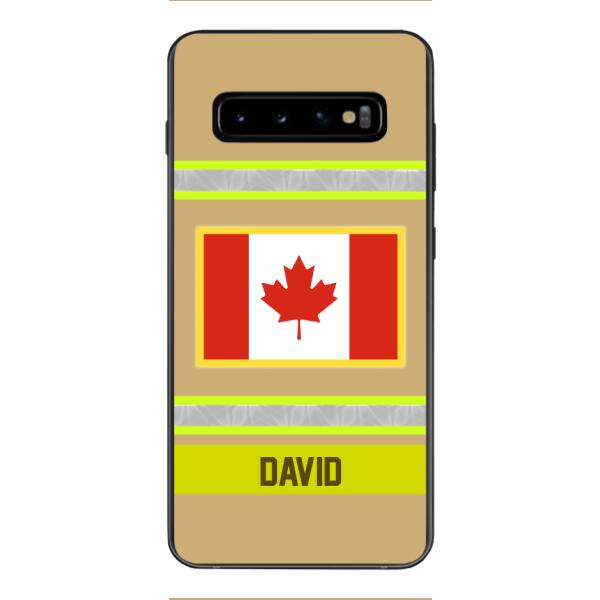 Personalized Canadian Firefighter Phone Case OCT-QH10