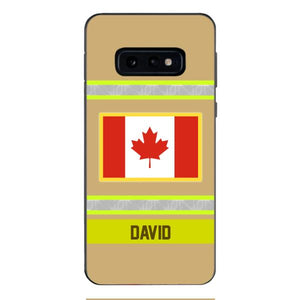 Personalized Canadian Firefighter Phone Case OCT-QH10