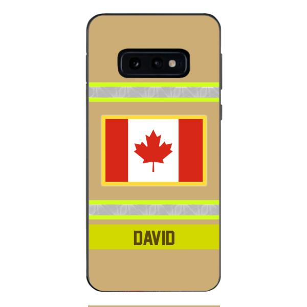 Personalized Canadian Firefighter Phone Case OCT-QH10