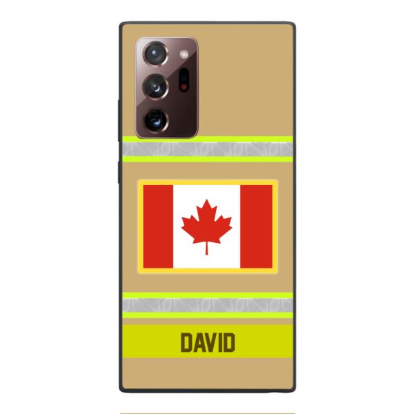 Personalized Canadian Firefighter Phone Case OCT-QH10