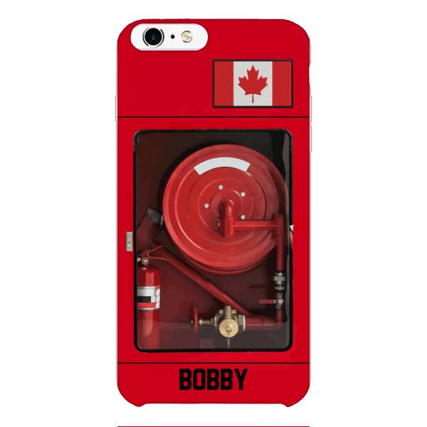 Personalized Canadian Firefighter Phone Case OCT-LN15