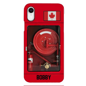 Personalized Canadian Firefighter Phone Case OCT-LN15