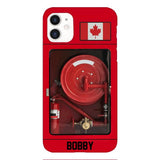 Personalized Canadian Firefighter Phone Case OCT-LN15