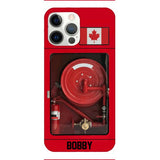 Personalized Canadian Firefighter Phone Case OCT-LN15