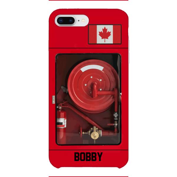 Personalized Canadian Firefighter Phone Case OCT-LN15