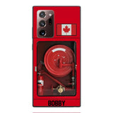 Personalized Canadian Firefighter Phone Case OCT-LN15