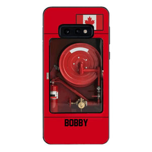 Personalized Canadian Firefighter Phone Case OCT-LN15