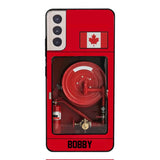 Personalized Canadian Firefighter Phone Case OCT-LN15