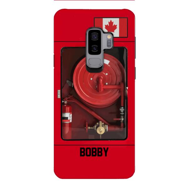 Personalized Canadian Firefighter Phone Case OCT-LN15