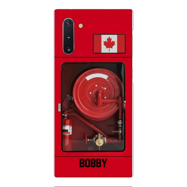 Personalized Canadian Firefighter Phone Case OCT-LN15