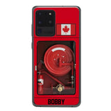 Personalized Canadian Firefighter Phone Case OCT-LN15