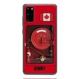 Personalized Canadian Firefighter Phone Case OCT-LN15