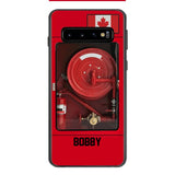 Personalized Canadian Firefighter Phone Case OCT-LN15