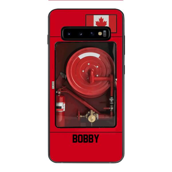 Personalized Canadian Firefighter Phone Case OCT-LN15