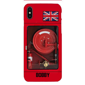 Personalized British Firefighter Phone Case OCT-LN15