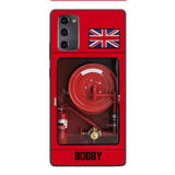 Personalized British Firefighter Phone Case OCT-LN15