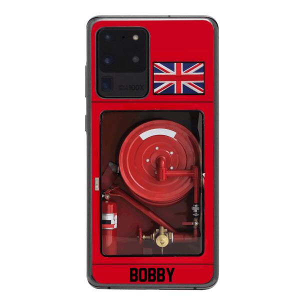 Personalized British Firefighter Phone Case OCT-LN15