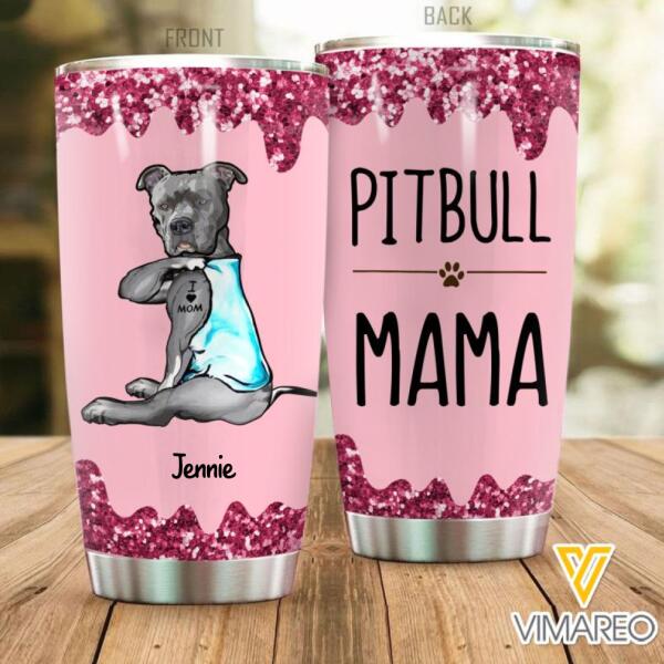 Personalized Pitbull Dog Tumbler OCT-MA15