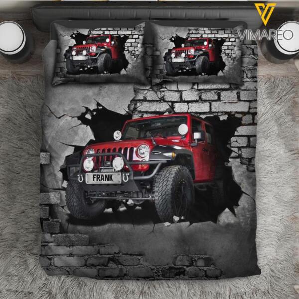 Personalized Jeep Bedding Set OCT-DT19