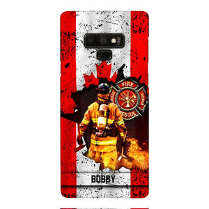 Personalized Canadian Firefighter Phone Case OCT-HQ21