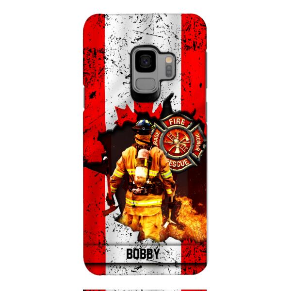 Personalized Canadian Firefighter Phone Case OCT-HQ21