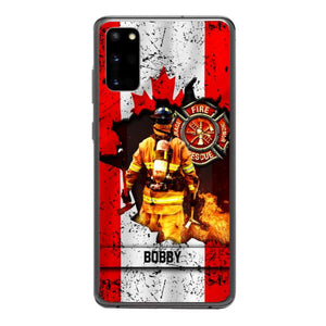 Personalized Canadian Firefighter Phone Case OCT-HQ21