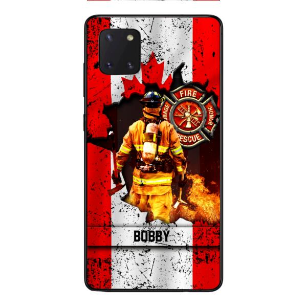 Personalized Canadian Firefighter Phone Case OCT-HQ21