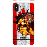 Personalized Canadian Firefighter Phone Case OCT-HQ21