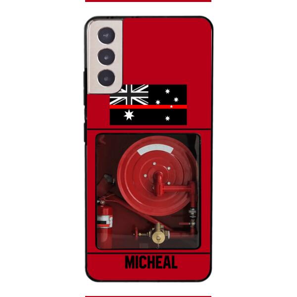 PERSONALIZED AUSTRALIAN FIREFIGHTER PHONECASE QTDT1011