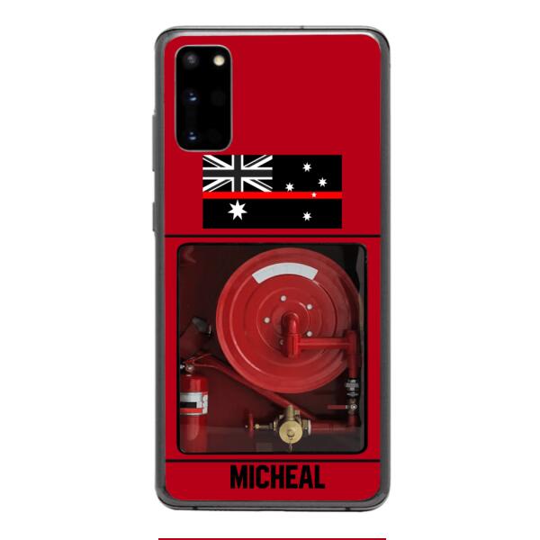 PERSONALIZED AUSTRALIAN FIREFIGHTER PHONECASE QTDT1011